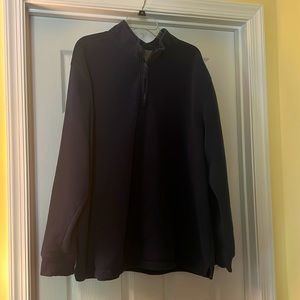 Navy Blue 1/4 zip up fleece pullover